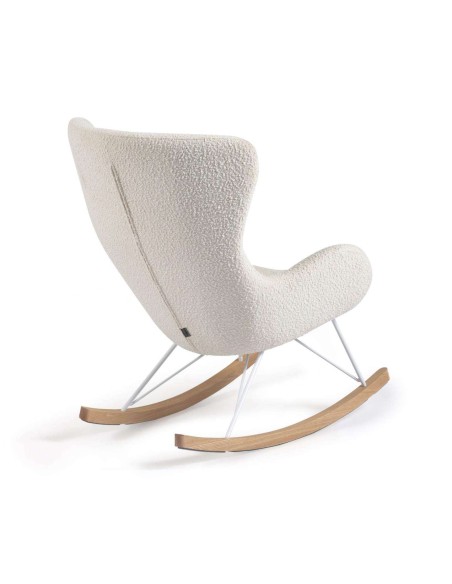 Mecedora Vania Borrego Blanco  - Kave Home