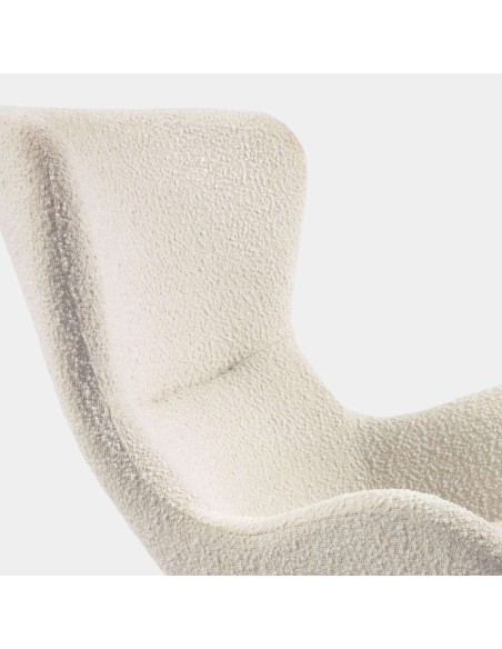 Mecedora Vania Borrego Blanco  - Kave Home