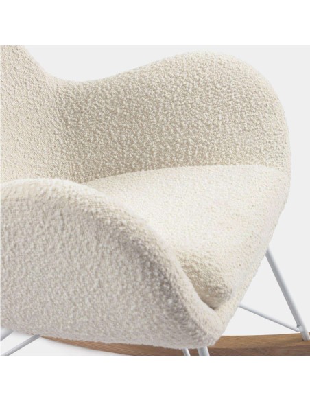 Mecedora Vania Borrego Blanco  - Kave Home