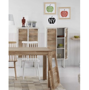 Mesa extensible ISBEL 180(260)x90 cm de Comedor, Roble Natural - Kave Home. Vackart 2