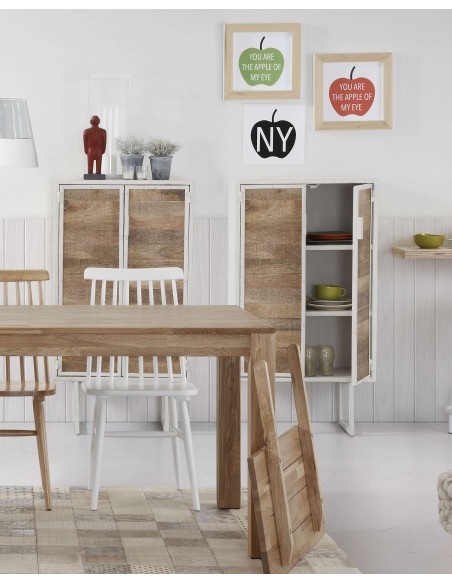 Mesa extensible ISBEL 180(260)x90 cm de Comedor, Roble Natural - Kave Home. Vackart