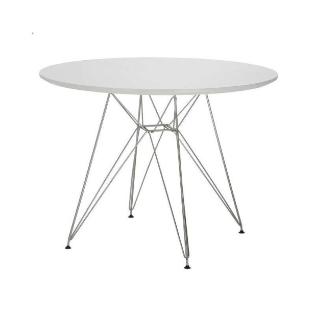 Mesa Wood 100cm Comedor Redonda - estilo eames