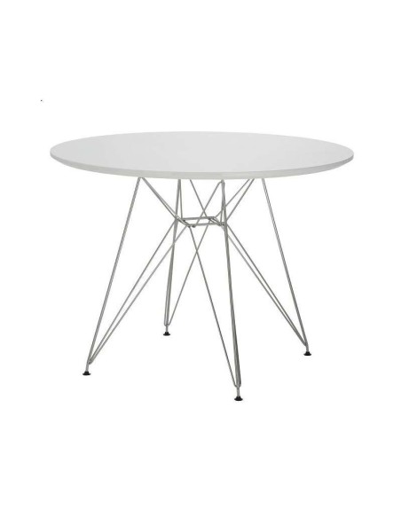 Mesa Wood 100cm Comedor Redonda - estilo eames