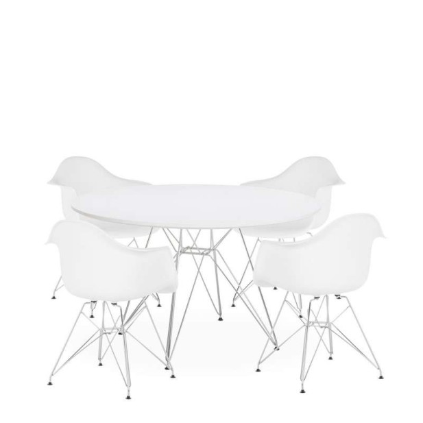 Mesa Wood 100cm Comedor Redonda - estilo eames Mesa Wood 100cm Comedor Redonda - estilo eames