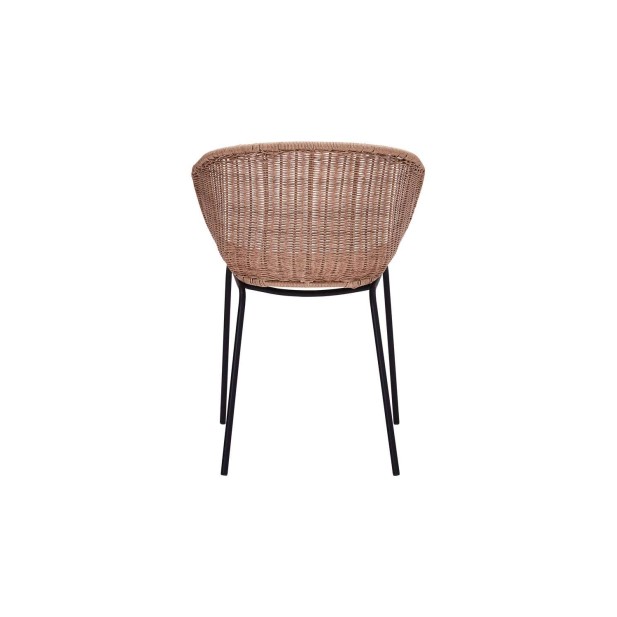 Silla con Brazos HAPUR, Ratán Sintético / Metal - House Doctor. Vackart