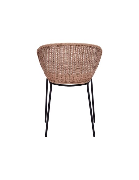Silla con Brazos HAPUR, Ratán Sintético / Metal - House Doctor. Vackart