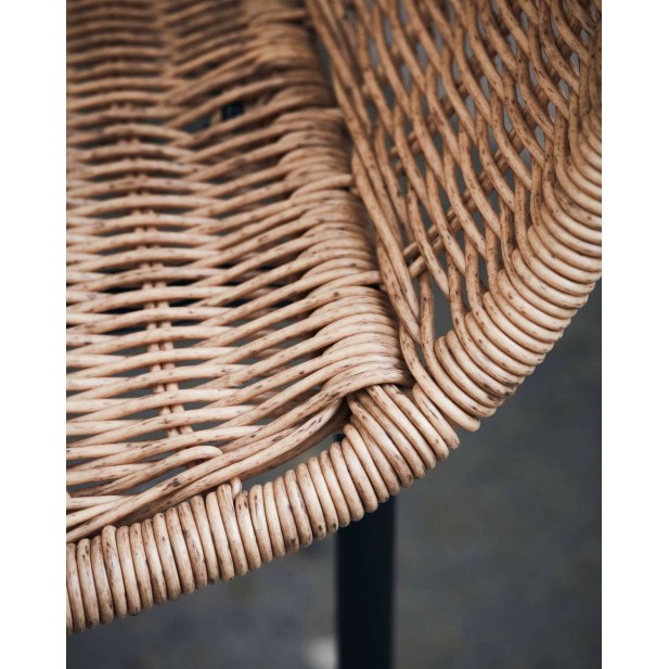 Silla con Brazos HAPUR, Ratán Sintético / Metal - House Doctor. Vackart