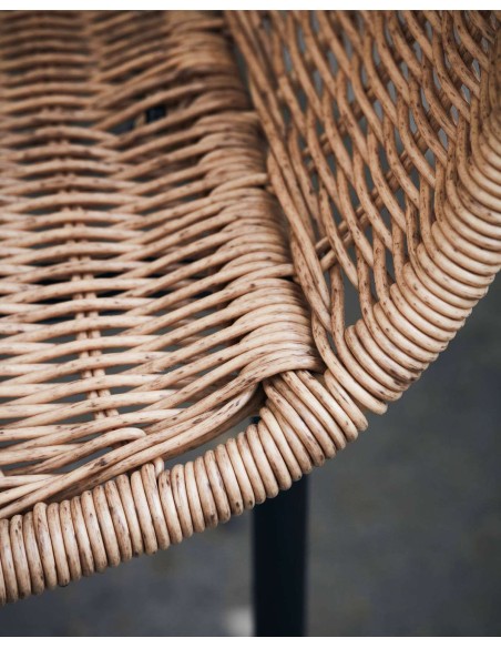 Silla con Brazos HAPUR, Ratán Sintético / Metal - House Doctor. Vackart