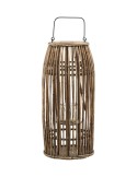 Farola OVA, Ratán Natural / Cristal / Metal - House Doctor