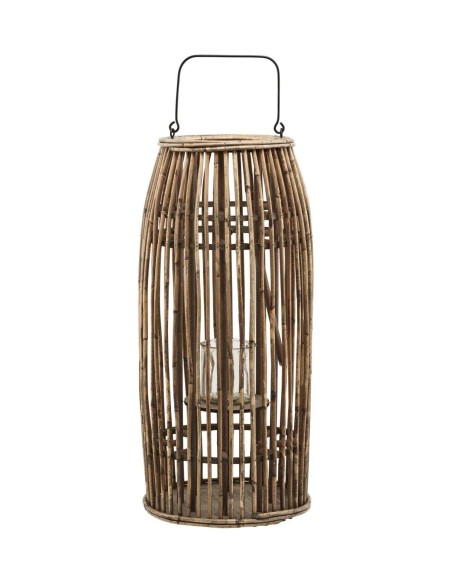 Farola OVA, Ratán Natural / Cristal / Metal - House Doctor. Vackart