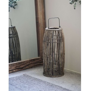 Farola OVA, Ratán Natural / Cristal / Metal - House Doctor. Vackart 2