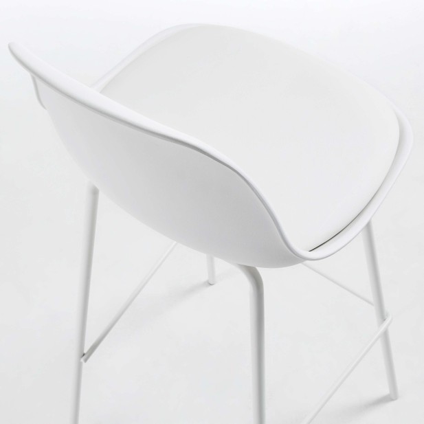 Taburete Alto BRIGHTER 65 cm, Blanco - Kave Home. Vackart Taburete Alto BRIGHTER 65 cm, Blanco - Kave Home. Vackart