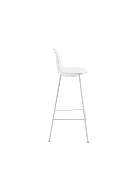 Taburete Alto BRIGHTER 65 cm, Blanco - Kave Home. Vackart