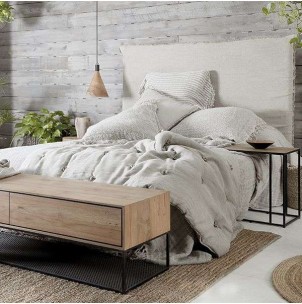 Mueble TV ONETWO 140, Teca Reciclada / Hierro - Dareels. Vackart 2