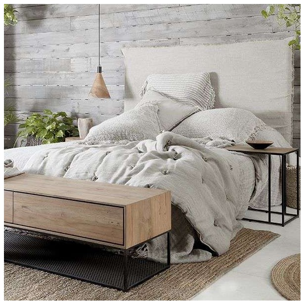 Mueble TV ONETWO 140, Teca Reciclada / Hierro - Dareels. Vackart