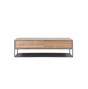 Mueble TV ONETWO 140, Teca Reciclada / Hierro - Dareels. Los originales y exclusivos muebles de diseño de Dareels en Vackart, tu tienda de diseño online.