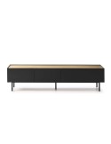 Mueble TV ARISTA 180x40 cm, Negro - Teulat