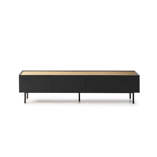 Mueble TV ARISTA 180x40 cm, Negro - Teulat. Vackart Mueble TV ARISTA 180x40 cm, Negro - Teulat. Vackart
