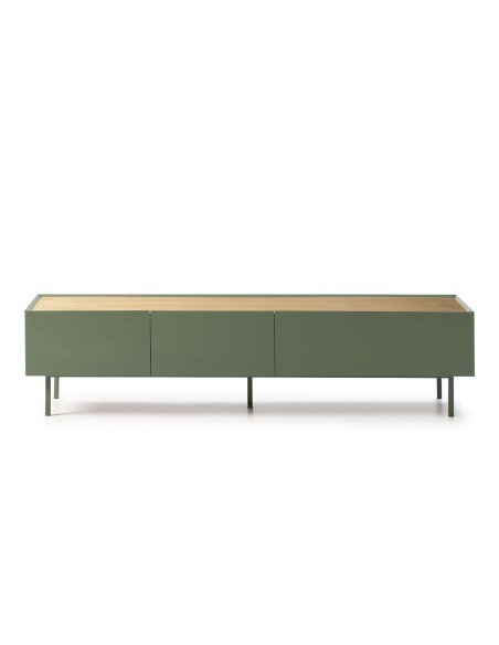 Mueble TV ARISTA 180x40 cm, Verde Claro - Teulat. Vackart