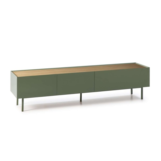 Mueble TV ARISTA 180x40 cm, Verde Claro - Teulat. Vackart
