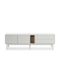 Mueble TV CORVO 180 cm, DM Crema / Chapa Roble - Teulat