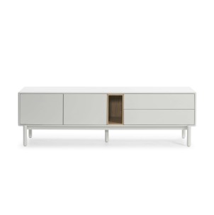 Mueble TV CORVO 180 cm, DM Crema / Chapa Roble - Teulat. Los modernos y más exclusivos muebles de diseño de Teulat, solo en Vackart tu tienda de diseño online.