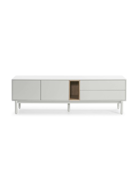 Mueble TV CORVO 180 cm, DM Crema / Chapa Roble - Teulat. Vackart