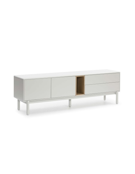 Mueble TV CORVO 180 cm, DM Crema / Chapa Roble - Teulat. Vackart
