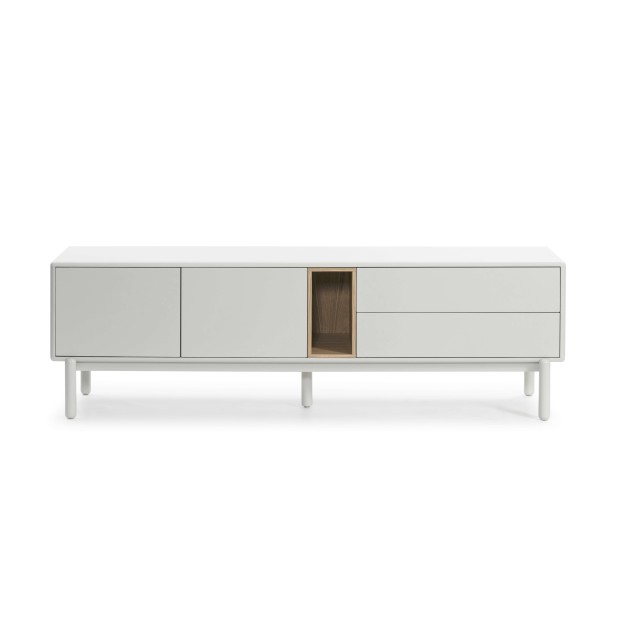 Mueble TV CORVO 180 cm, DM Crema / Chapa Roble - Teulat. Vackart