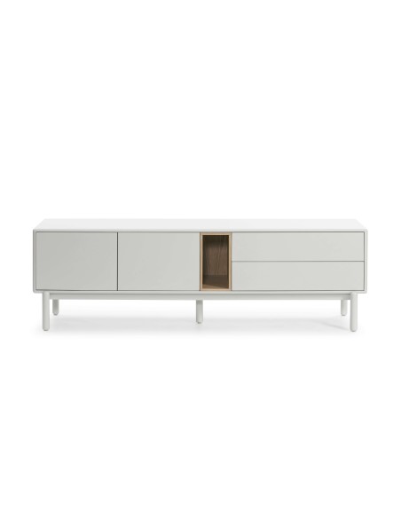 Mueble TV CORVO 180 cm, DM Crema / Chapa Roble - Teulat. Vackart