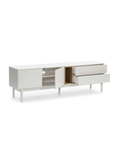 Mueble TV CORVO 180 cm, DM Crema / Chapa Roble - Teulat. Vackart