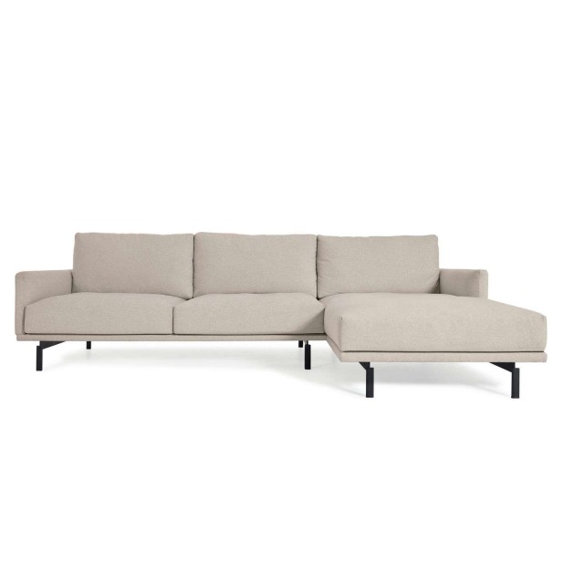 Sofá Galene 3P, chaise der beige 254 cm - Kave. Vackart S801_40D_GR39