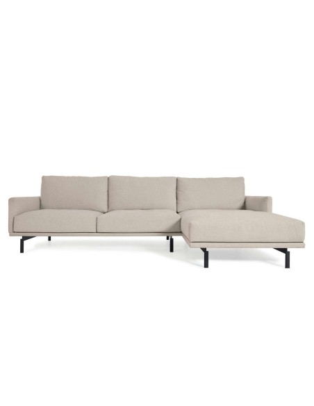 Sofá Galene 3P, chaise der beige 254 cm - Kave. Vackart S801_40D_GR39