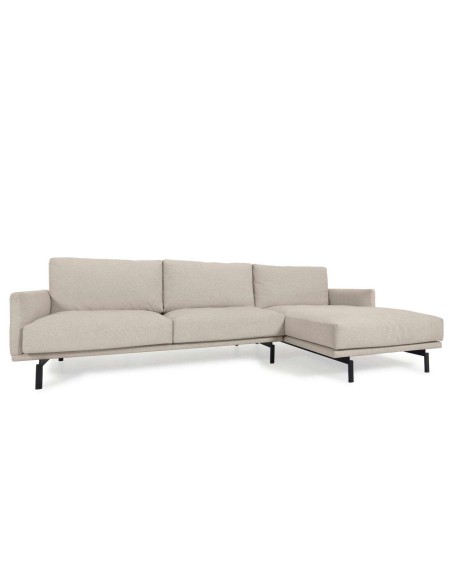 Sofá Galene 3P, chaise der beige 254 cm - Kave. Vackart S801_40D_GR39