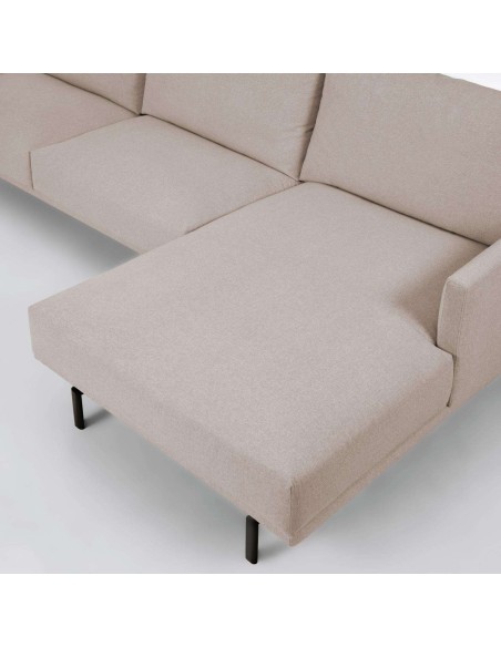 Sofá Galene 3P, chaise der beige 254 cm - Kave. Vackart S801_40D_GR39