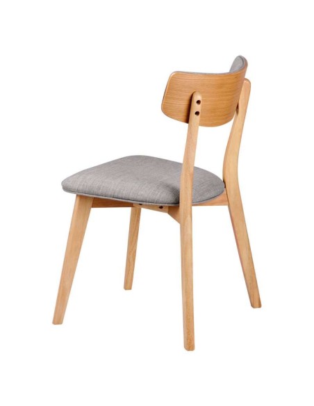 Silla HAREID roble gris claro