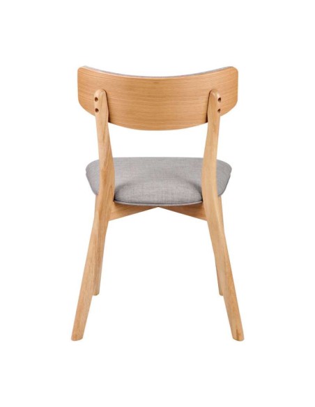 Silla HAREID roble gris claro