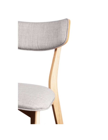 Silla HAREID roble gris claro