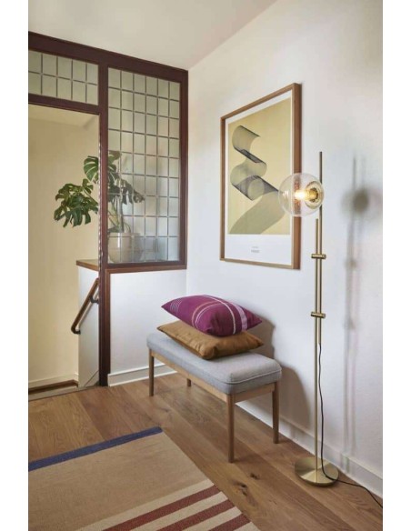 Lámpara de Pie BUBBLE, Latón / Cristal - Hübsch. Vackart