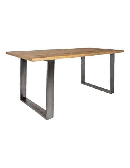 Mesa PAKIRA 150x80 cm, Mango Natural / Metal Barniz. Vackart