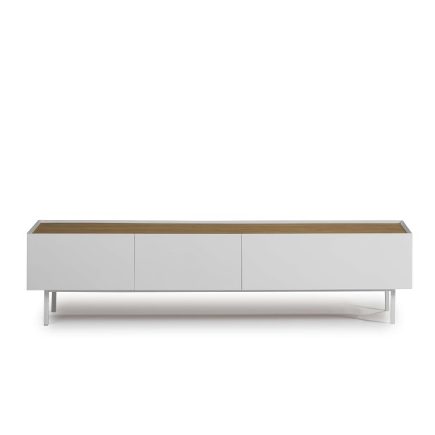 Mueble TV ARISTA 180x40 cm, Blanco - Teulat