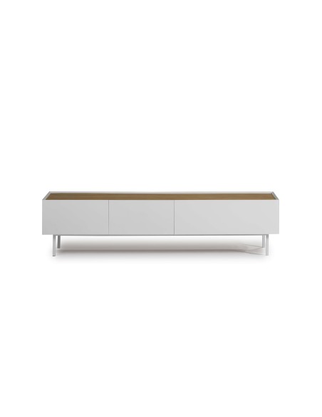 Mueble TV ARISTA 180x40 cm, Blanco - Teulat