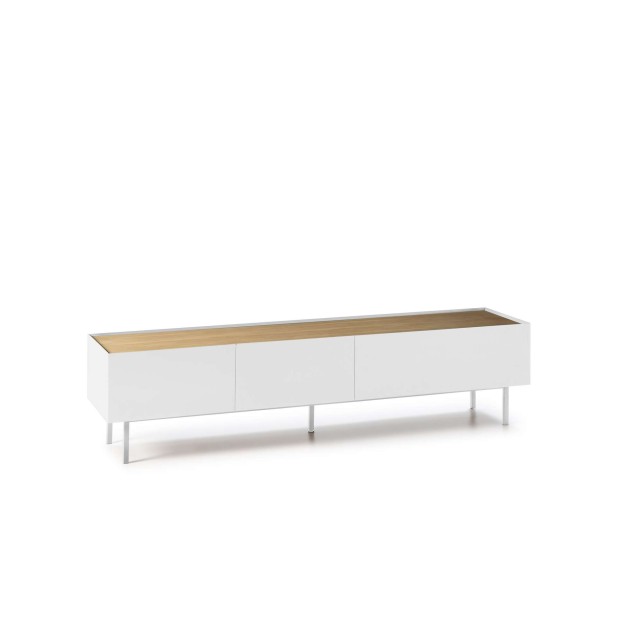 Mueble TV ARISTA 180x40 cm, Blanco - Teulat