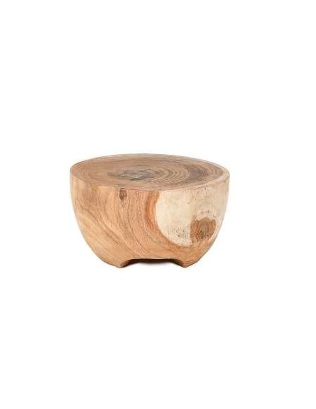 Mesa Auxiliar BOLA Ø58 cm, Madera Natural - Dareels. Vackart