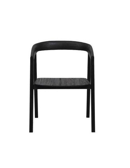 Silla ARC, Teca Reciclada Negra - Dareels. Vackart