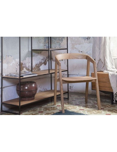 Silla ARC, Teca Reciclada Natural - Dareels. Vackart