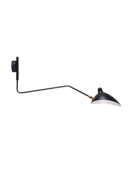 Lámpara Molle 1 Brazo Negro Inspiración, Aplique de Pared