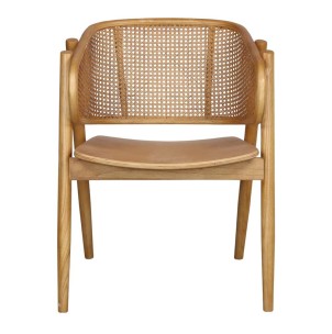 Silla con Brazos YUMAK, Madera / Ratán Natural. Vackart 2