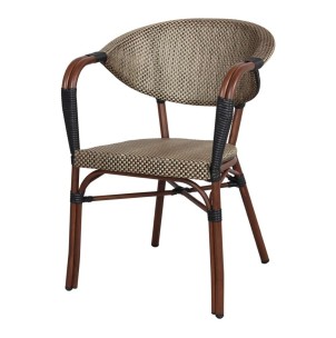 Silla BAMAKO, Aluminio Marrón / Textilene - Vackart. Las más exclusivas y modernas sillas de diseño nórdico en Vackart, tu tienda diseño online.
