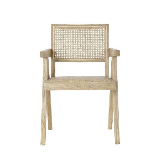 Set 2 Sillas CHANDIGARH, Olmo / Ratán Natural - Vackart Set 2 Sillas CHANDIGARH, Olmo / Ratán Natural - Vackart